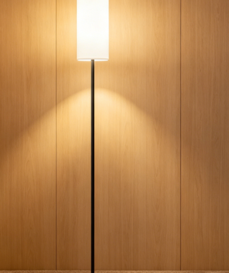 64-inch Modern Floor Lamp with Remote Control